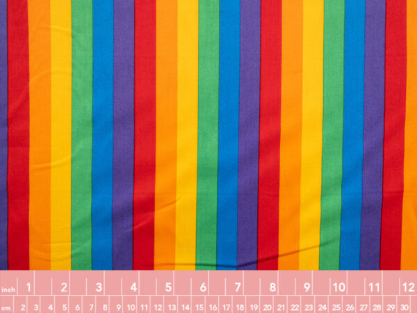 European Designer Deadstock - Cotton Sheeting - Rainbow