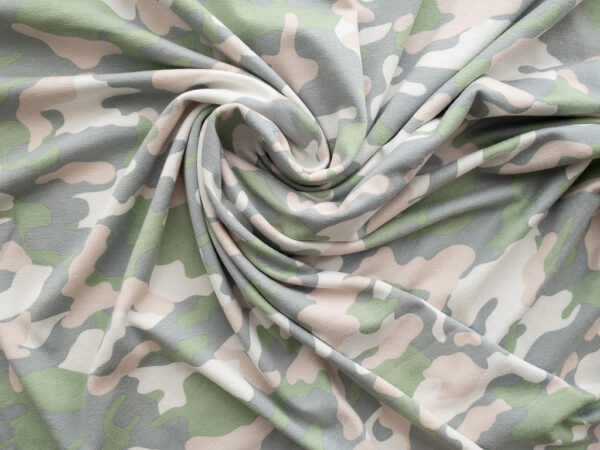 Lady McElroy – Viscose Jersey – Camouflage – Pastel