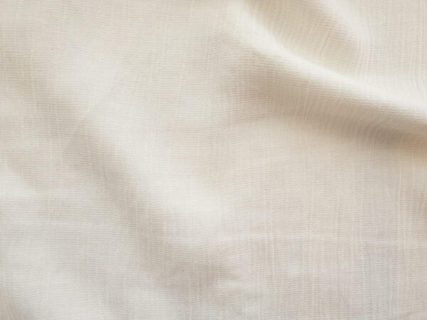 Designer Deadstock – Cotton/Rayon Ripple Weave - White