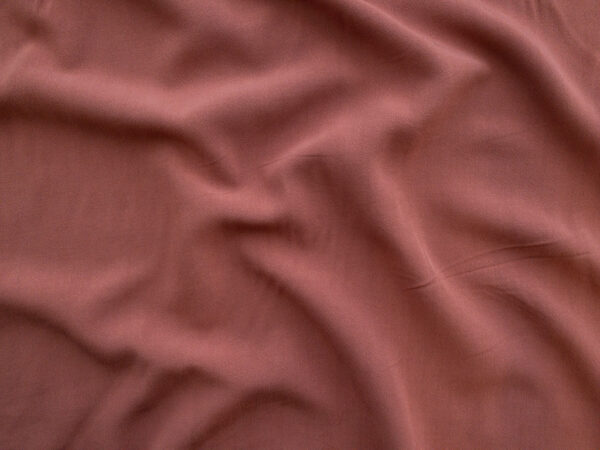 Sandwashed Viscose Crepe - Terracotta