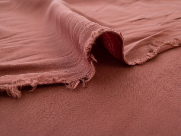 Sandwashed Viscose Crepe - Terracotta