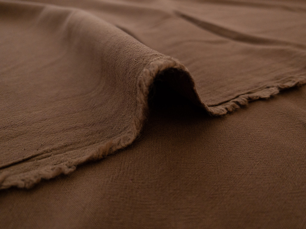 Mina Linen Stripe Fabric, Sandstone - HomeStyle Fabrics