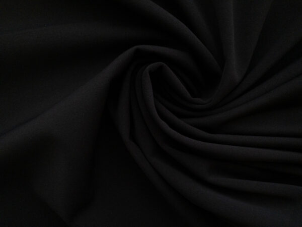 Polyester/Spandex Ponte Knit - Black