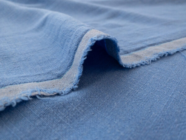 Mora Slub Viscose/Linen - Mykonos Blue