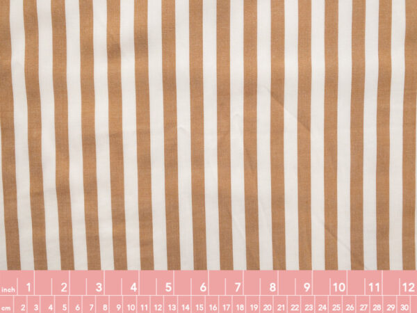 Atelier Brunette - Sunray - 100% Viscose - Wide Stripe - Ochre