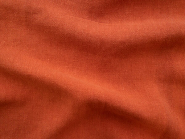 Solid Washed Linen - Pumpkin