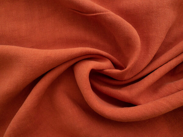 Solid Washed Linen - Pumpkin