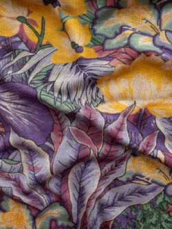 European Designer Deadstock – Viscose/Polyester/Spandex Jersey – Tropical  Floral - Pink - Stonemountain & Daughter Fabrics