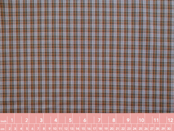 British Designer Deadstock - Yarn Dyed Cotton Shirting - Primary Plaid