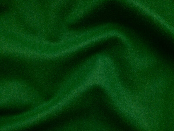 European Designer Deadstock – Wool/Polyester Coating - Kelly Green