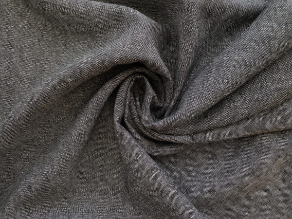 Lady McElroy - Seaton Linen/Viscose - Chambray - Light Charcoal Grey ...