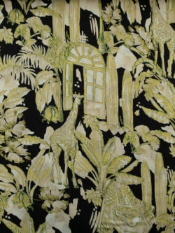 Lady McElroy - Viscose Challis Lawn - Forgotten Paradise - Black/Green