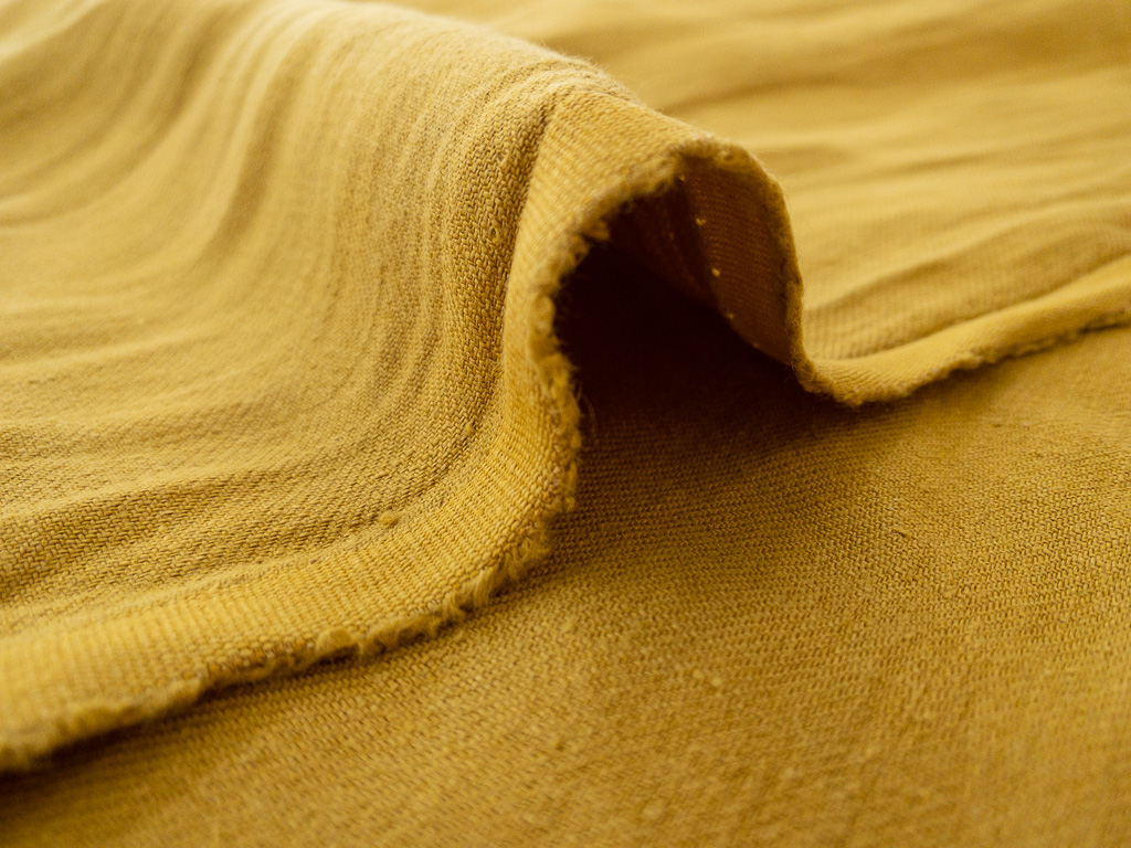 Heavy Sand-Washed Linen Twill - Amber Heavy Sand-Washed Linen Twill - Amber