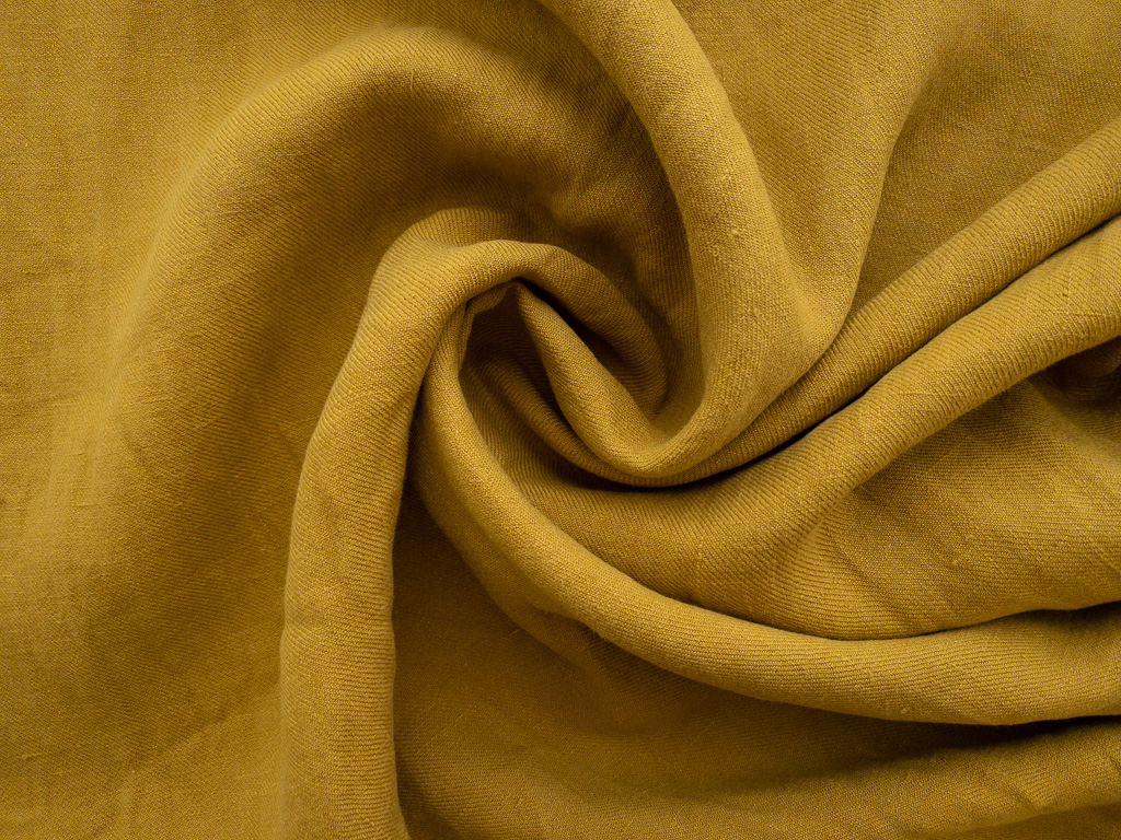 Heavy Sand-Washed Linen Twill - Amber Heavy Sand-Washed Linen Twill - Amber