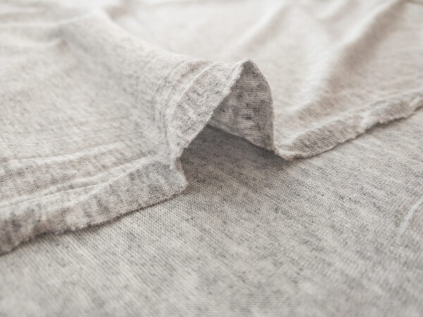 European Designer Deadstock - Lightweight Viscose/Spandex Jersey - Silver Grey Heather