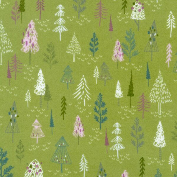 Winter Days Flannel - Forest - Moss