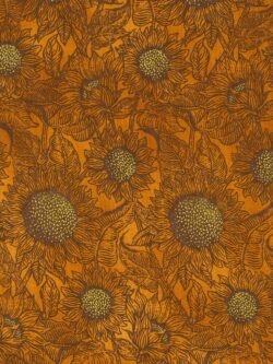 Quilting Cotton – Autumn Fields - Sunflowers - Sienna