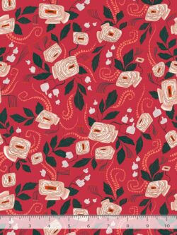 Quilting Cotton  - Santawood - Santa Floral - Fiesta