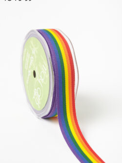 Rainbow Grosgrain Ribbon - 7/8"