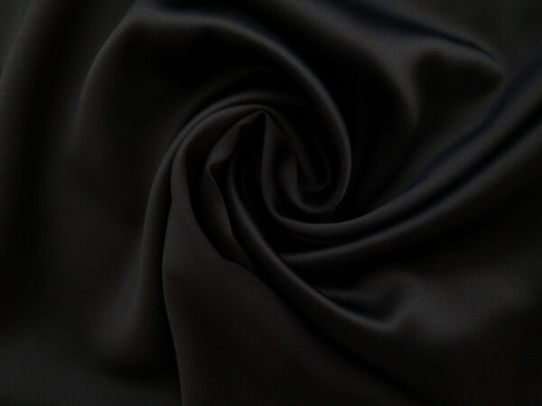 Lady McElroy - Acetate/Polyester Satin - Black