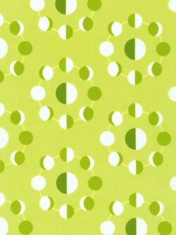 Quilting Cotton - Planetarium - Circles - Celery