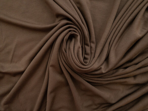 European Designer Deadstock - Viscose/Spandex Jersey - Sable