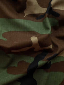 Designer Deadstock - Cotton Ripstop - Camouflage - Woodland