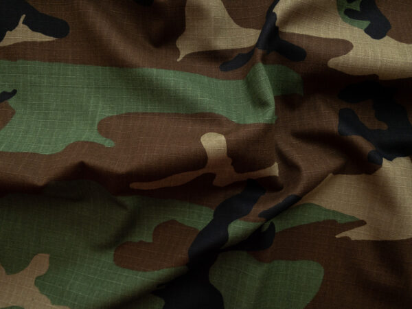 Designer Deadstock - Cotton Ripstop - Camouflage - Woodland