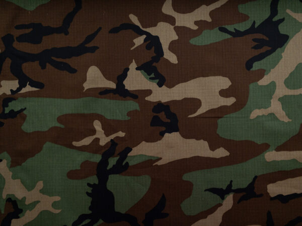 Designer Deadstock - Cotton Ripstop - Camouflage - Woodland