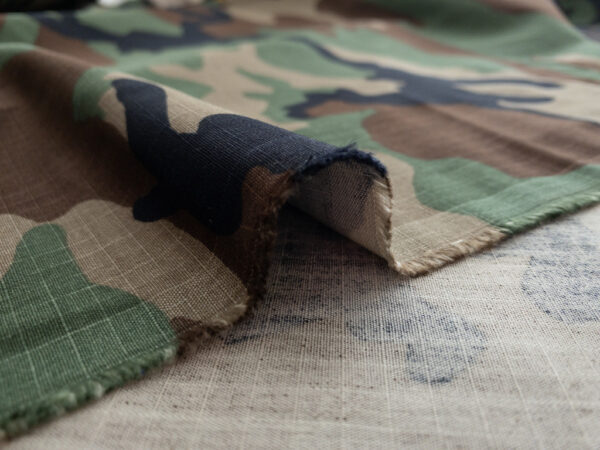 Designer Deadstock - Cotton Ripstop - Camouflage - Woodland