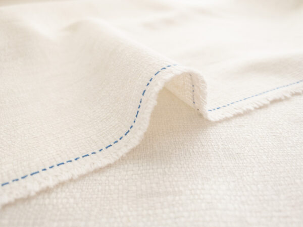 Designer Deadstock – Textured Cotton/Polyester - Cloud