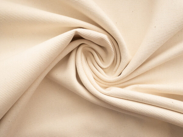 Designer Deadstock – Textured Cotton/Polyester Canvas - Ivory