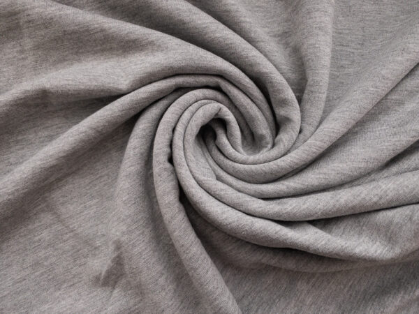 Designer Deadstock – Cotton/Polyester Sweatshirt Fleece – Grey