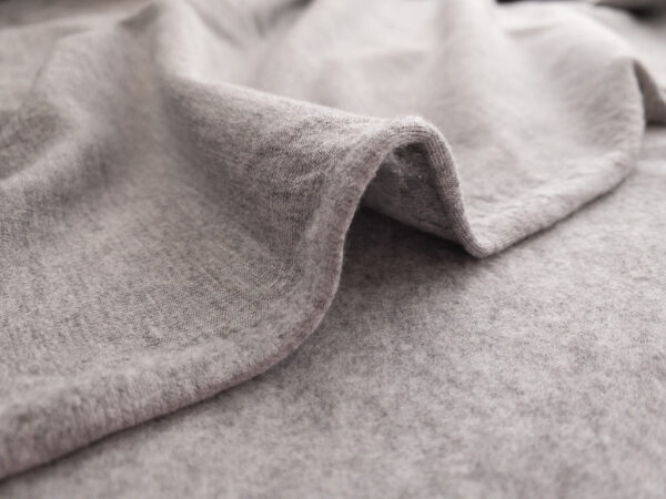 Designer Deadstock – Cotton/Polyester Sweatshirt Fleece – Grey
