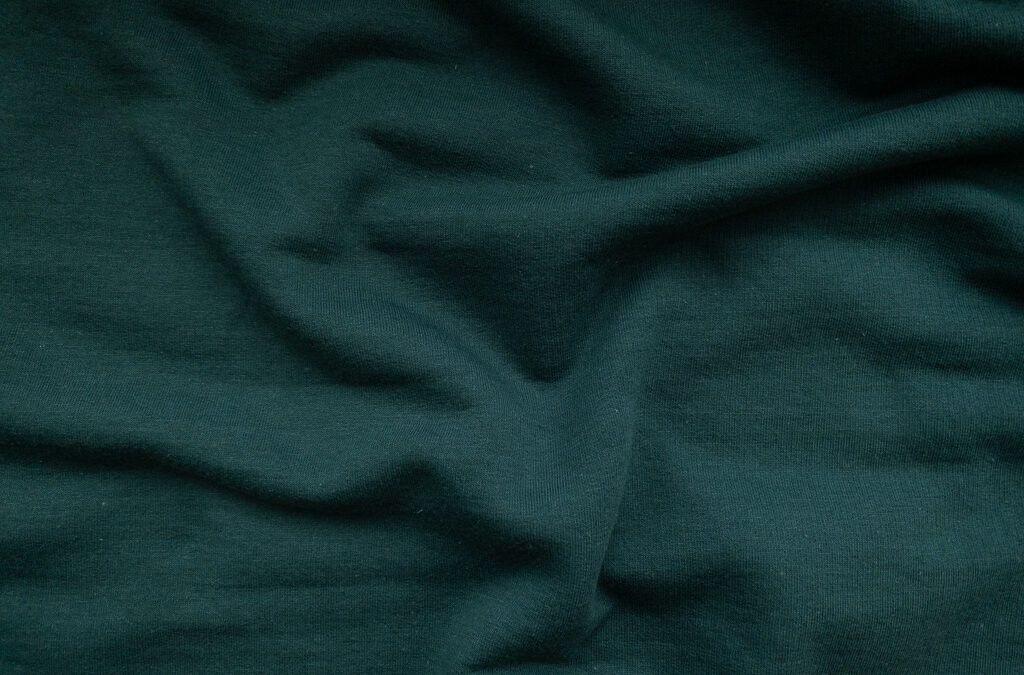 Designer Deadstock – Cotton/Polyester Sweatshirt Fleece – Teal