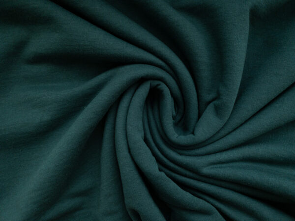 Designer Deadstock – Cotton/Polyester Sweatshirt Fleece – Teal