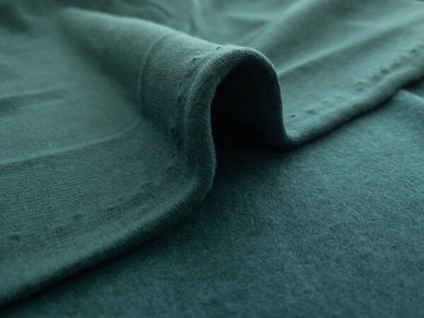 Designer Deadstock – Cotton/Polyester Sweatshirt Fleece – Teal