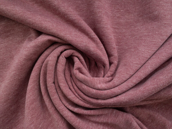 Designer Deadstock - Cotton/Polyester Sweatshirt Fleece - Rose