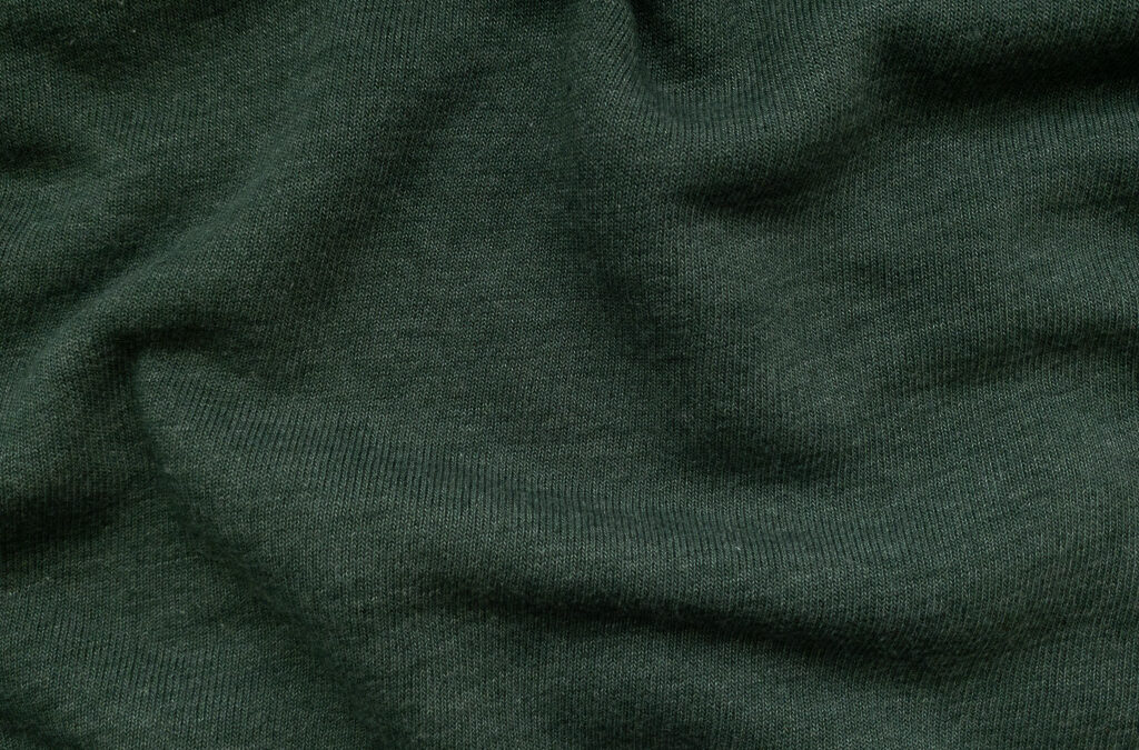 Designer Deadstock – Cotton/Polyester Sweatshirt Fleece – Hunter Green