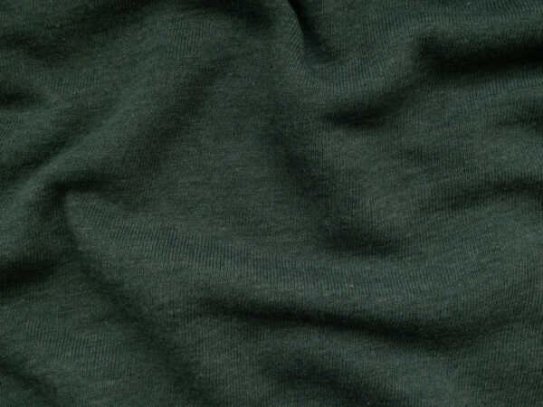 Designer Deadstock - Cotton/Polyester Sweatshirt Fleece - Hunter Green