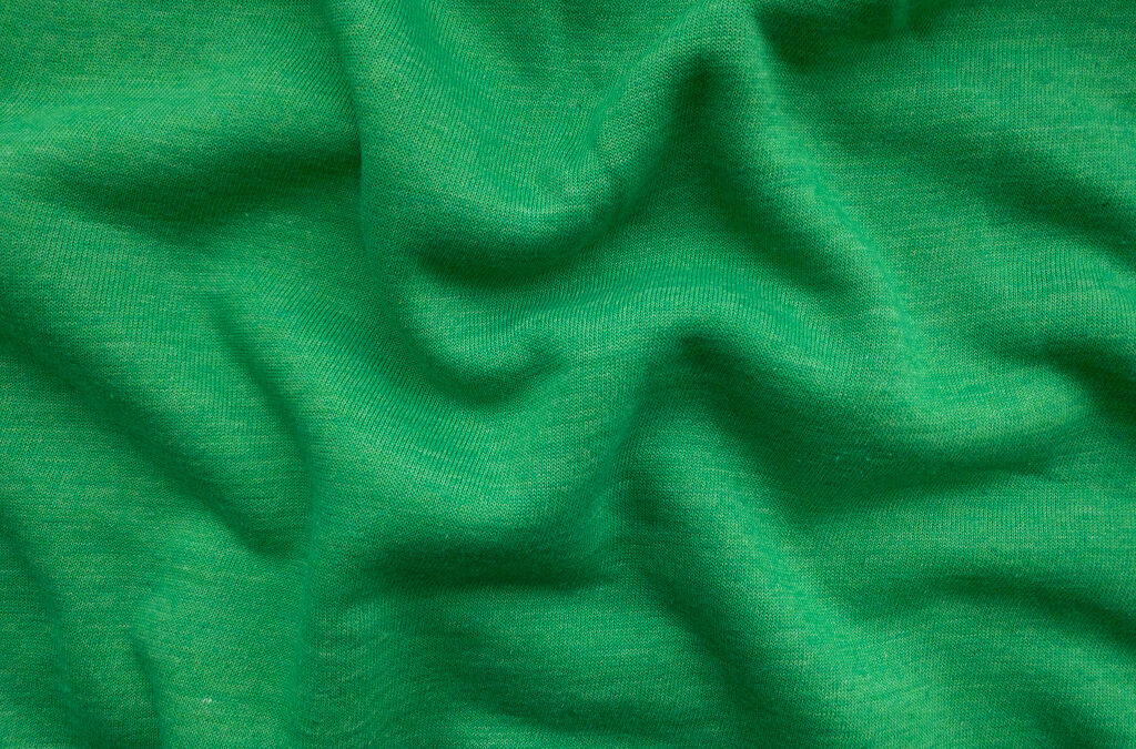 Designer Deadstock – Cotton/Polyester Sweatshirt Fleece – Kelly Green