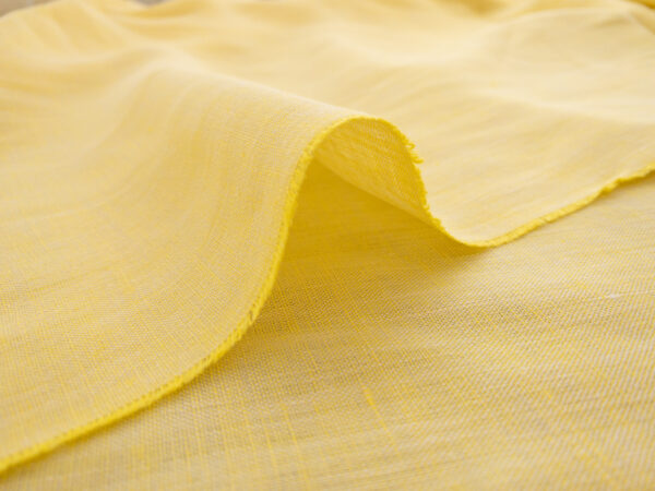 Designer Deadstock - Two-Tone Linen - Canary