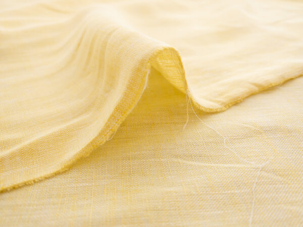 Designer Deadstock - Two-Tone Linen - Lemon