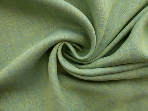 Designer Deadstock - Two-Tone Linen - Lichen