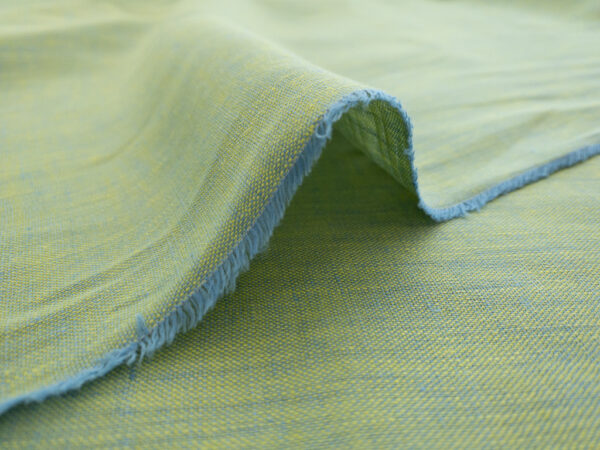 Designer Deadstock - Two-Tone Linen - Lichen