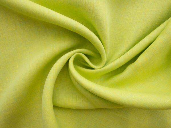 Designer Deadstock - Two-Tone Linen - Lime