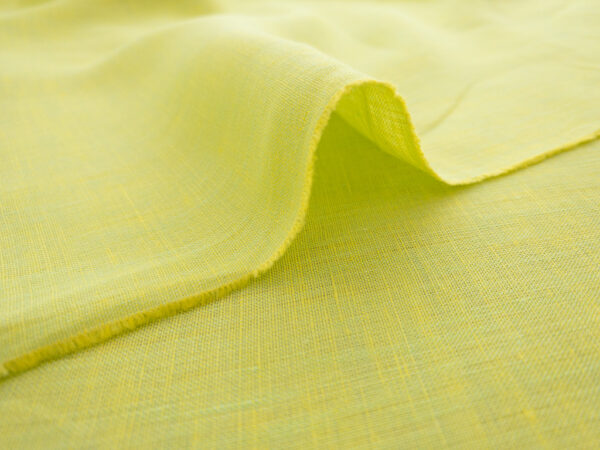 Designer Deadstock - Two-Tone Linen - Lime