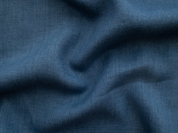 Designer Deadstock - Two-Tone Linen - Denim