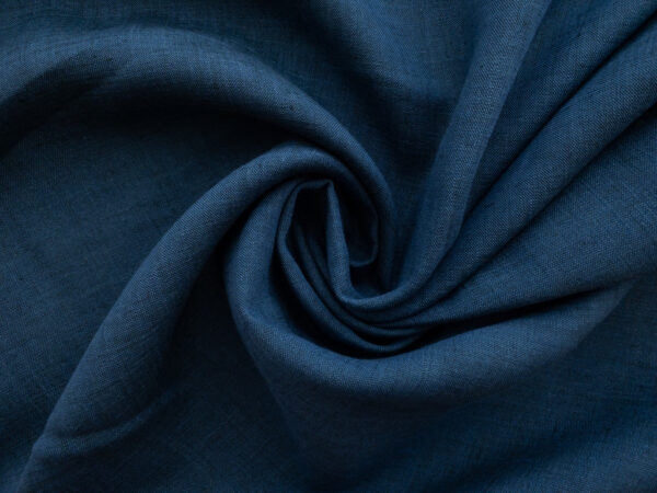Designer Deadstock - Two-Tone Linen - Blueberry