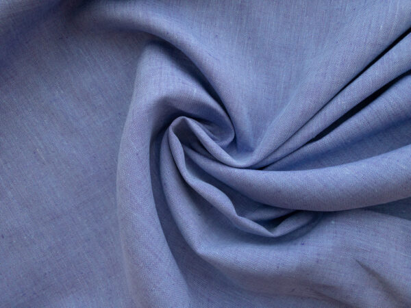 Designer Deadstock - Two-Tone Linen - Periwinkle